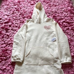 Brand new with tag - Long-Sleeve Hooded Sweatshirt Dress for Girls L(10-12)